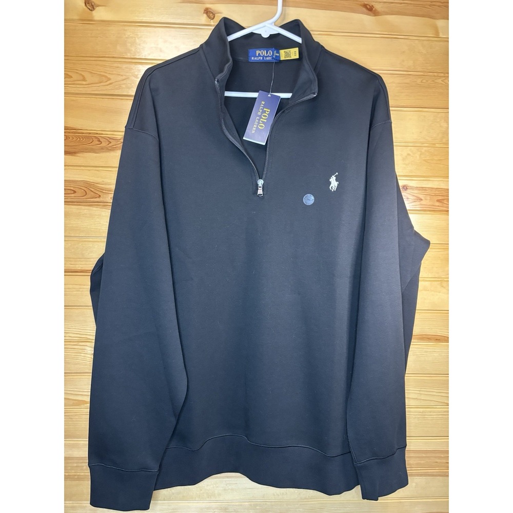 Polo Ralph Lauren Luxury Jersey 1/4 Zip Pullover Sweater Big & Tall 1XB NWT $125 - Picture 2 of 8